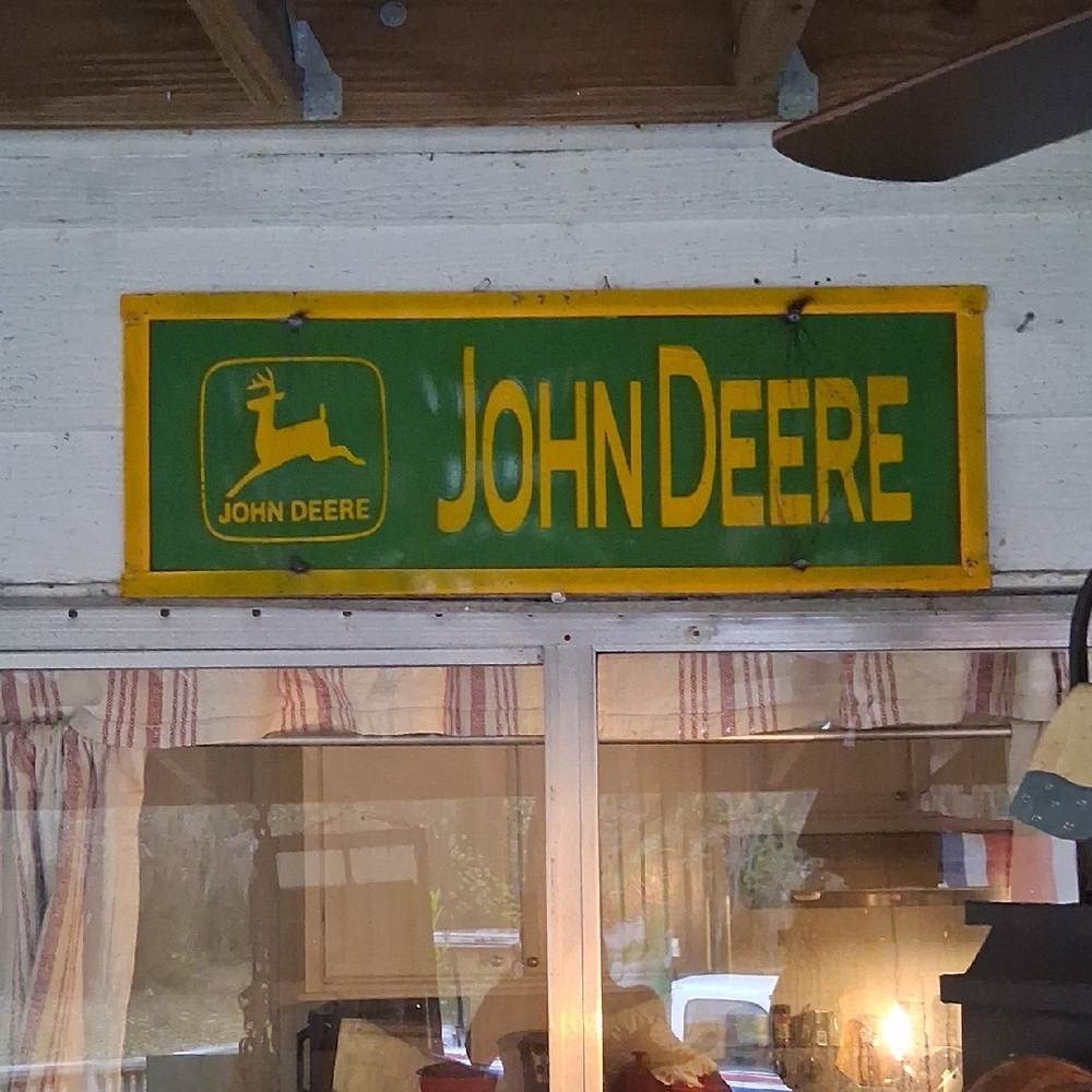 John Deere Green and Yellow Wall Sign